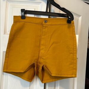 Women’s Mustard Yellow Shorts